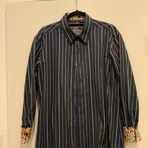 Robert Graham button down with Stripes and Pasley